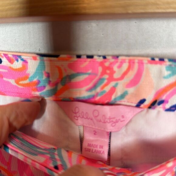 Lilly Pulitzer Magnolia Shorts In Pelican Pink. Size 2. - Picture 3 of 9
